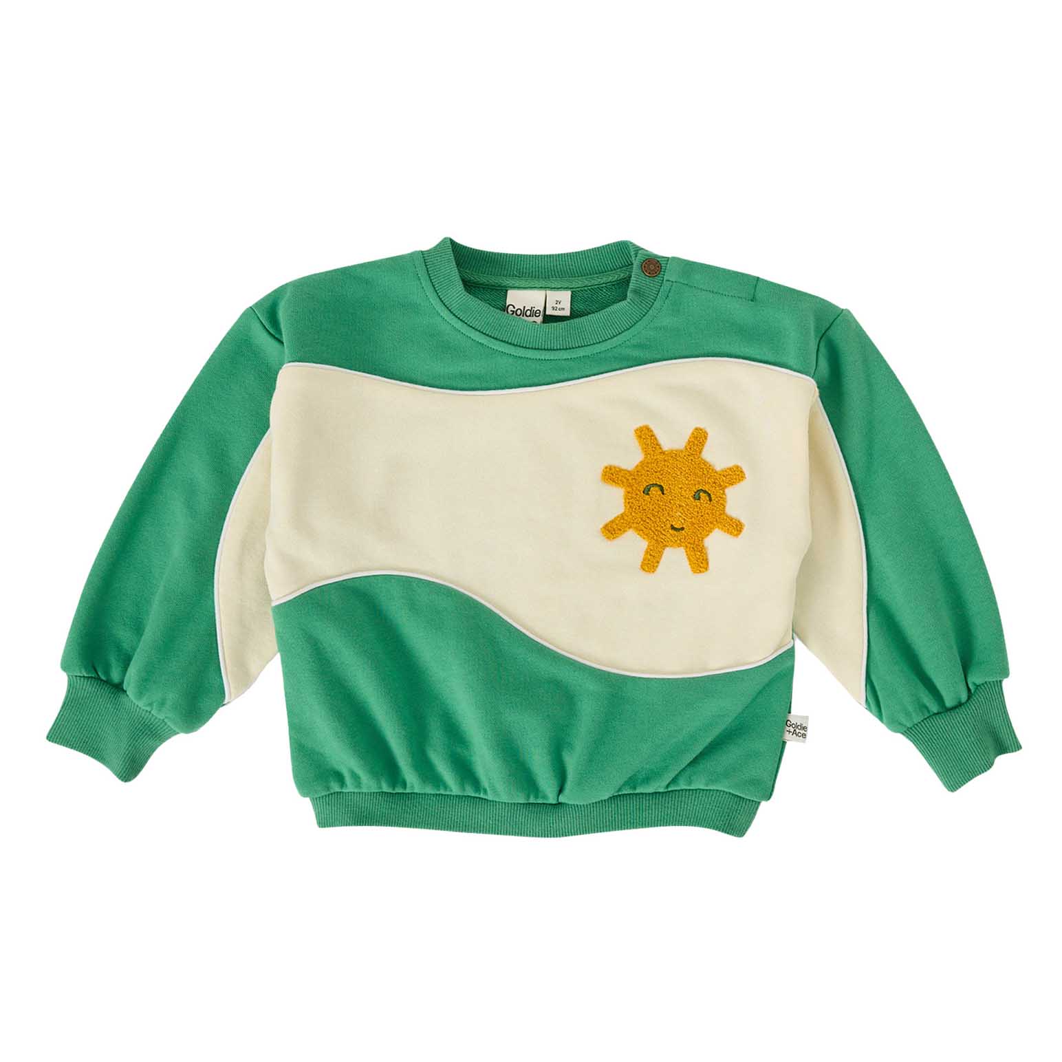 Goldie + Ace Sunshine Piped Panel Sweatshirt 3-5Y